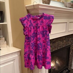 Pink and Purple Floral Dress